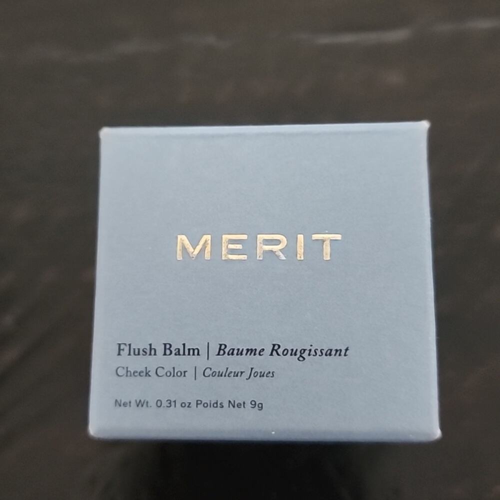 MERIT BEAUTY Flush Balm Creamy Blush & Lip Tint Shade Persimmon Full Size - Picture 4 of 4